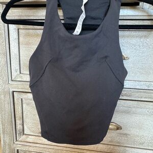 Black Sleeveless Lululemon Athletic Top
